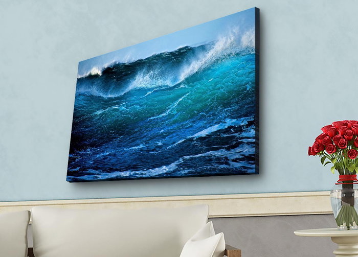 Wallity Lienzo Decorativo Iluminado con LED 45 x 70 cm Multicolor